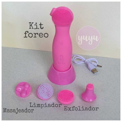 yuyuforyou KIT FOREO, LIMPIADOR Y MASAJEADOR