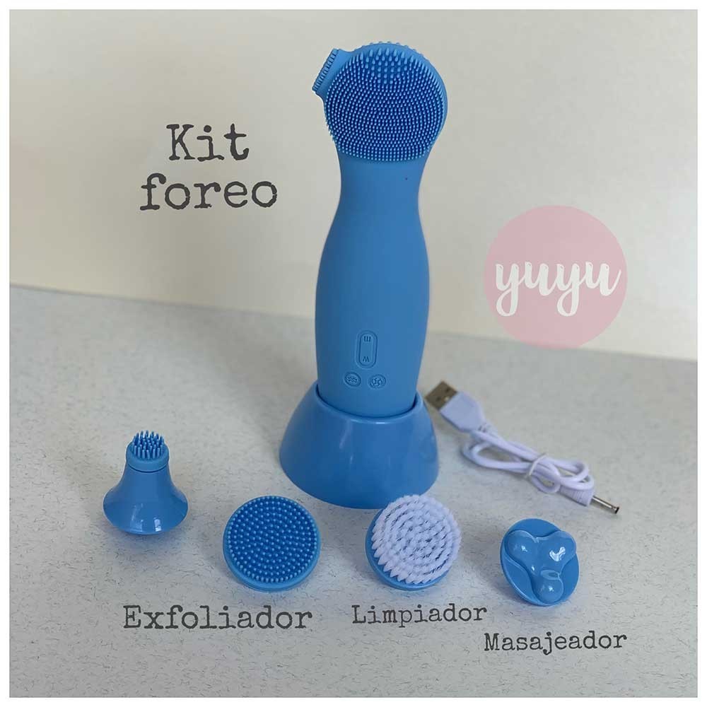 yuyuforyou KIT FOREO, LIMPIADOR Y MASAJEADOR