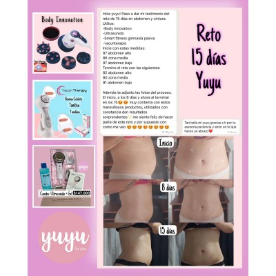 Quema Grasa y Moldea con Body Innovation, Vacumterapia y Ultrasonido (incluye gel)