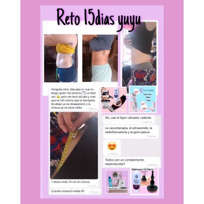 Quema la Grasa mas Dura! con la Radiofrecuencia, Faja Vibro (gel & papel yodado) y Vacum.