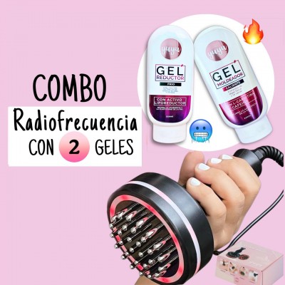 COMBO RADIOFRECUENCIA CON GEL FRIO Y GEL CALIENTE. yuyu for you- reduce grasa y flacidez