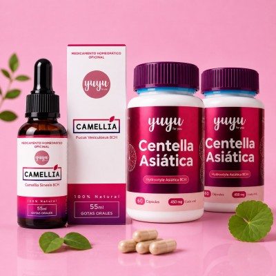COMBO 2 CENTELLAS + 1 CAMELLIA.-YUYU FOR YOU_CDMC001
