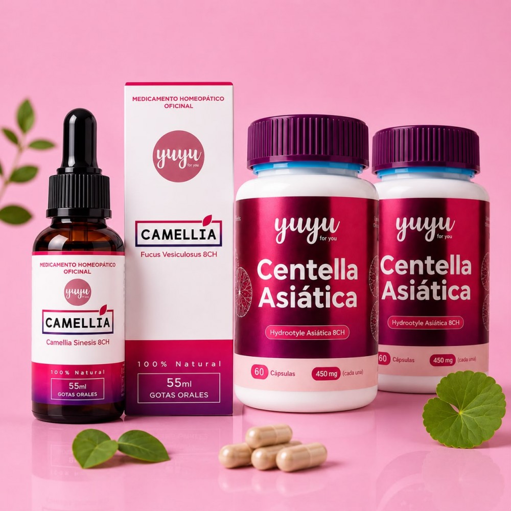 COMBO 2 CENTELLAS + 1 CAMELLIA.-YUYU FOR YOU_CDMC001